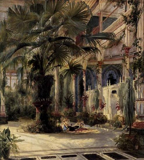 Karl Blechen In the Palm House in Potsdam China oil painting art